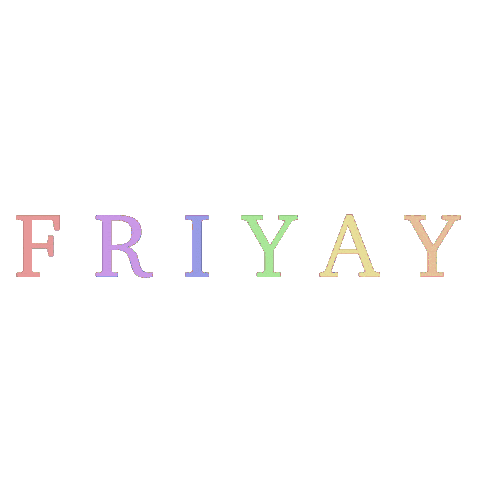Rainbow Friday Sticker