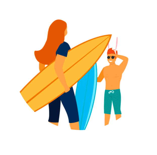 surf easter Sticker by Viação Cometa