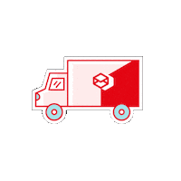 Bostamarketing rocket parcel bosta van bosta box Sticker