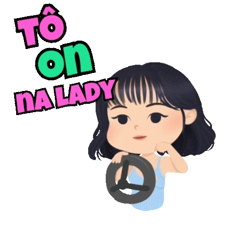 ladydriver giphyupload pink motorista lady driver Sticker