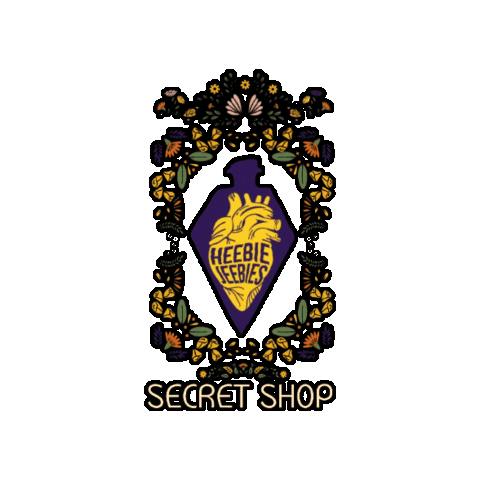 heebiejeebies604 giphygifmaker art heart creepy Sticker