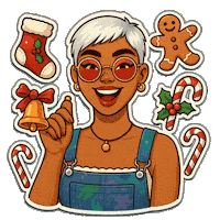 Gingerbread Man Wow Sticker by World Of Women