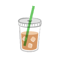 siankeegan summer coffee drink ice Sticker