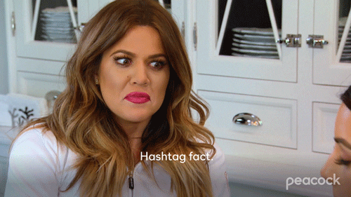 Keeping Up With The Kardashians Facts GIF by PeacockTV