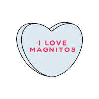 MagnoChocolates love like corazon friendship Sticker
