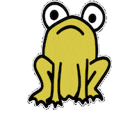 YarnSocialKC frog practical magic froggie frog hop Sticker