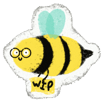 Work In Progress Glasses Sticker