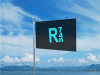 R74n logo water wave ocean GIF