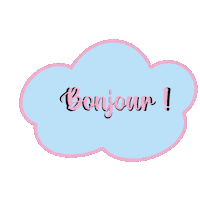 Bonjour Hello Sticker