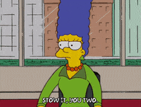 yelling marge simpson GIF