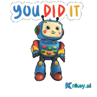 Happy Well Done Sticker by TeamKrikey