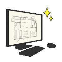 Cad パソコン Sticker