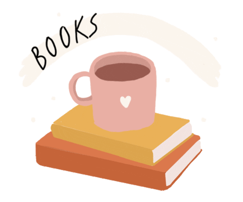 Coffee Books Sticker by chicanddarling