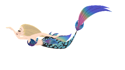 Rainbow Finfolk Sticker by Mermaid_Lux