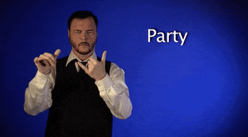 sign language party GIF by Sign with Robert