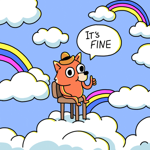 foxfamnft giphyupload rainbow chill clouds GIF
