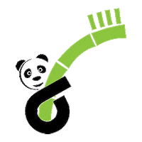 Brushboo vegan panda organic bottle Sticker