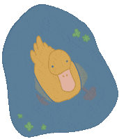 fleencampbell nature spring duck swimming Sticker