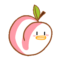 peach Sticker by sukloz