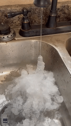 'This is in Real Time': Water in Oklahoma Freezes Straight Out of Tap