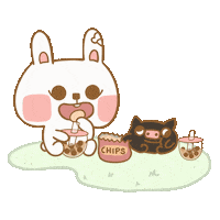 Hungry Bubble Tea Sticker