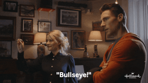 Emilie De Ravin Bullseye GIF by Hallmark Channel