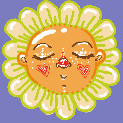 _rabimmel_ flower face flowers friend GIF