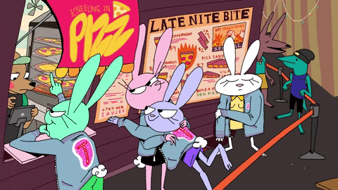 Late Night Pizza GIF by sarahmaes