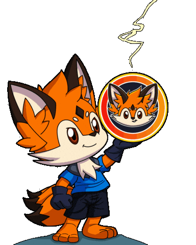 Power Standing Sticker by Foxy