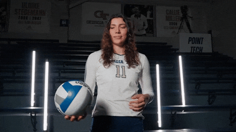 Georgia Tech Volleyball GIF by Georgia Tech Yellow Jackets