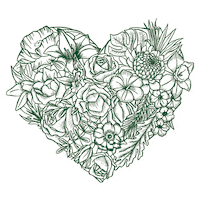 Reyoga love nature hearth reyoga Sticker