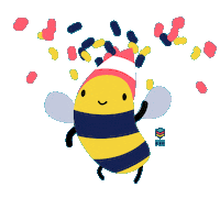 Happy Birthday Party Sticker by Planner Bee