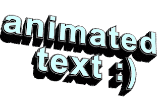 text words Sticker by AnimatedText