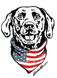 Independence Day Dog Sticker by Eddie Bauer