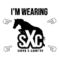 superxcountry sxc superxcountry super xc super x country Sticker