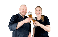 huusvanguus happy food drink water Sticker