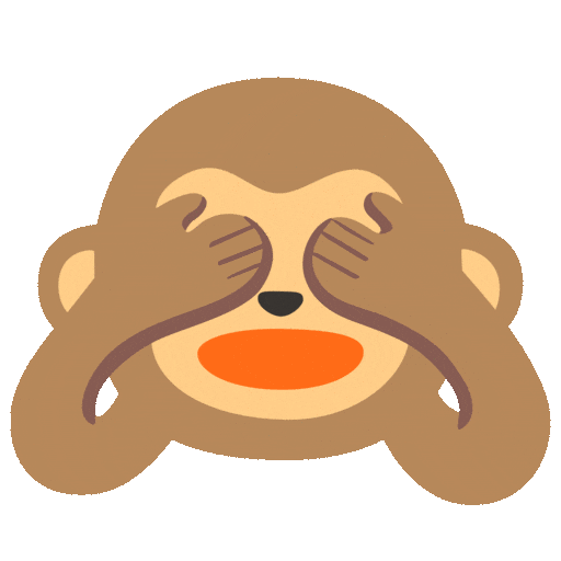 See No Evil Emoji Sticker by Wise Monkey Meme