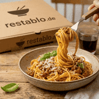 Pasta Bestellen GIF by restablo.de