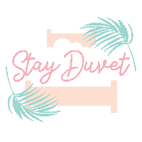 stayduvet bed tropical stay charleston Sticker