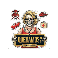 Skull Playa Sticker