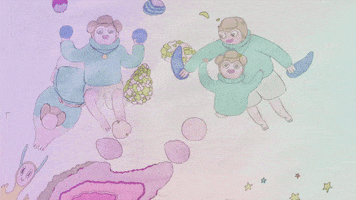 Animation Floating GIF by Sacha Beeley