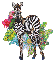 marcellawylie rainbow flowers tropical cactus Sticker