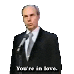 John Daker Youre In Love Sticker by Eternal Family