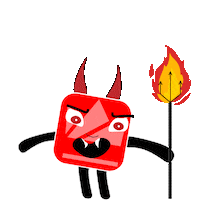 Bitcoin Exchange Devil Sticker by WazirX