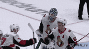 ice hockey hug GIF by NHL