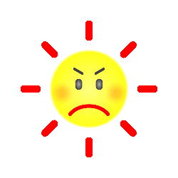 ptrusted giphyupload angry sun mad Sticker