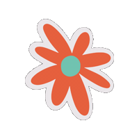 Flower Sticker by LesHallesDeLaJonction