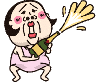 Sparkling Wine Alcohol Sticker
