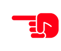 finger pointer Sticker by formdusche