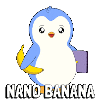 Artificial Intelligence Penguin Sticker by Pudgy Penguins